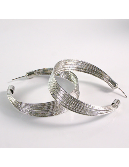 Kolczyki SREBRNE KOŁA 5 cm Lolita Akcesoria srebrny sztyft 925