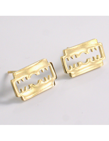 Kolczyki ze stali chirurgicznej ZŁOTE ŻYLETKI...