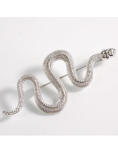 Broszka ozdobna Galeryjna Srebrny Wąż Lolita...