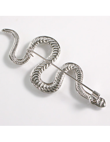 Broszka ozdobna Galeryjna Srebrny Wąż Lolita...