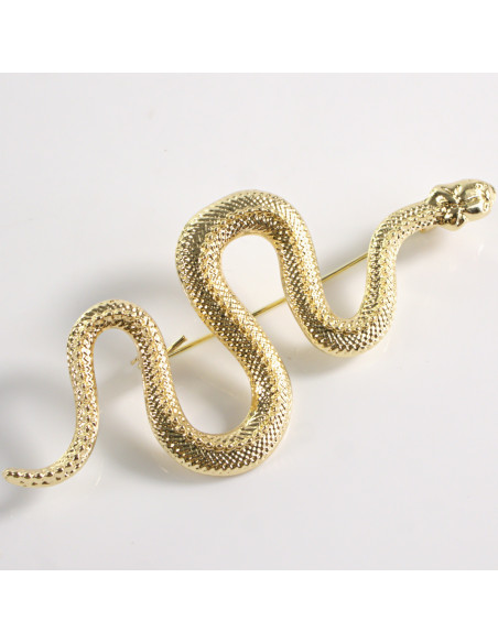 Broszka ozdobna Galeryjna Złoty Wąż Lolita Accessories