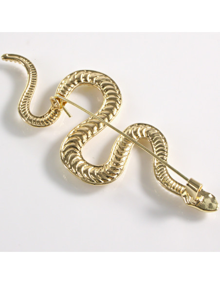 Broszka ozdobna Galeryjna Złoty Wąż Lolita Accessories