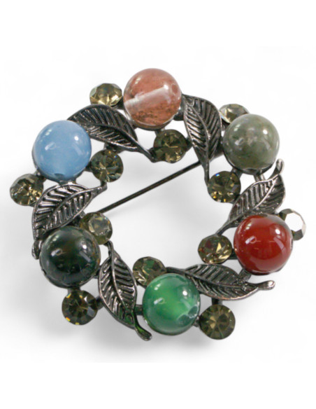 Klasyczna Broszka Brosza Galeryjna Wieniec Lolita Accessories