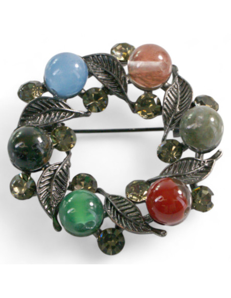 Klasyczna Broszka Brosza Galeryjna Wieniec Lolita Accessories