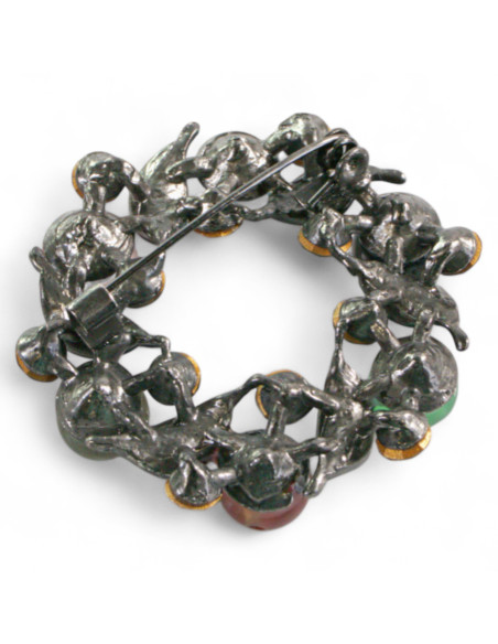 Klasyczna Broszka Brosza Galeryjna Wieniec Lolita Accessories