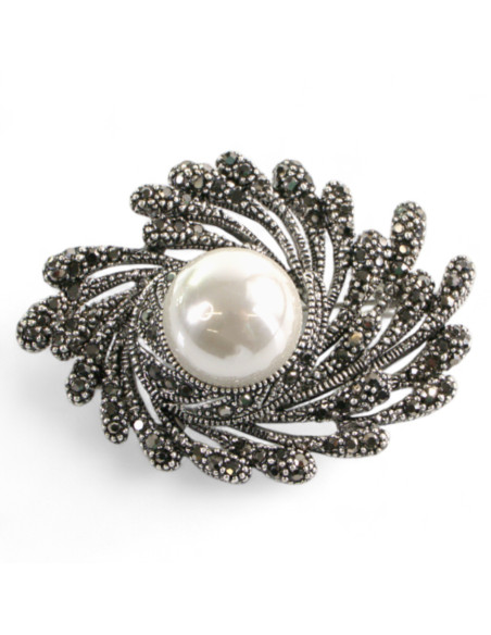 Broszka Brosza Galeryjna Gniazdo z Perłą Lolita Accessories