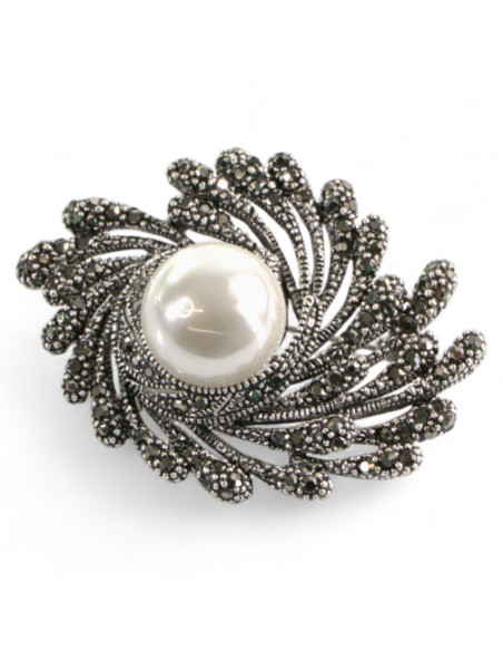 Broszka Brosza Galeryjna Gniazdo z Perłą Lolita Accessories