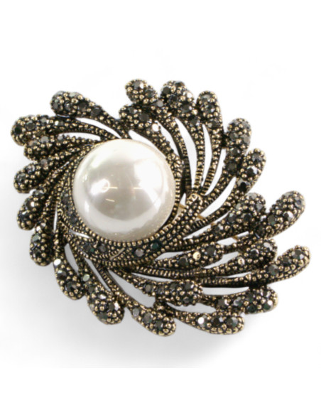 Broszka Brosza Galeryjna Gniazdo z Perłą Lolita Accessories