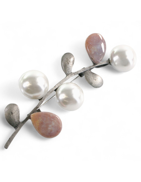 Broszka Brosza Gałązka Lolita Accessories perłowe pąki