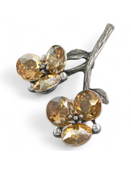 Broszka Brosza Gałązka Lolita Accessories miodowy kwiat