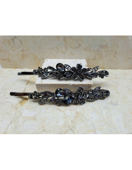 Wsuwka do włosów KWIATEK Z KRYSZTAŁEM ZESTAW 2 SZT. Lolita Accessories