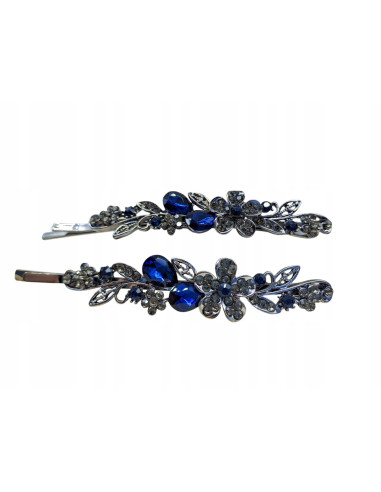 Wsuwka do włosów KWIATEK Z KRYSZTAŁEM ZESTAW 2 SZT. Lolita Accessories