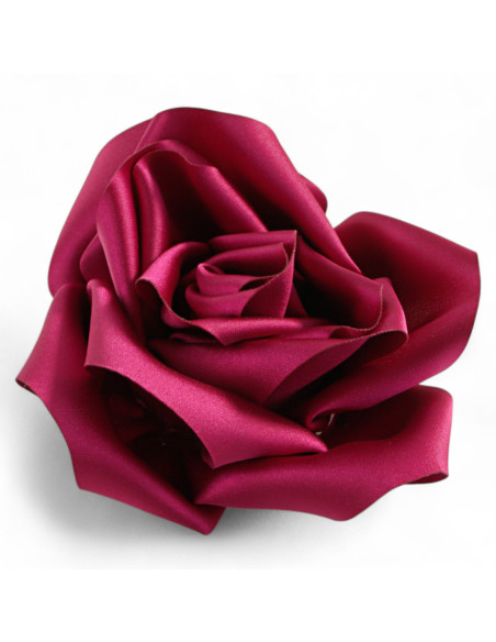 KWIAT Z MATERIAŁU RÓŻA BROSZKA PRZYPINKA LOLITA AKCESORIA 10 CM