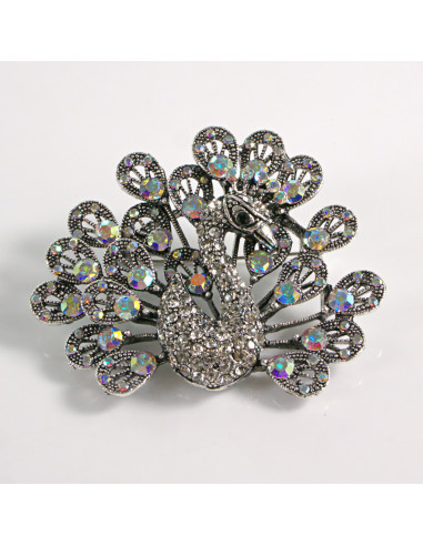 BROSZKA BROSZA SREBRNY PAW Z  KAMIENIAMI CRYSTAL AB LOLITA AKCESORIA