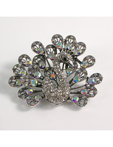 BROSZKA BROSZA SREBRNY PAW Z  KAMIENIAMI CRYSTAL AB LOLITA AKCESORIA