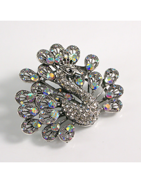 BROSZKA BROSZA SREBRNY PAW Z  KAMIENIAMI CRYSTAL AB LOLITA AKCESORIA