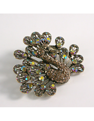 BROSZKA BROSZA STARE ZŁOTO PAW Z KAMIENIAMI...