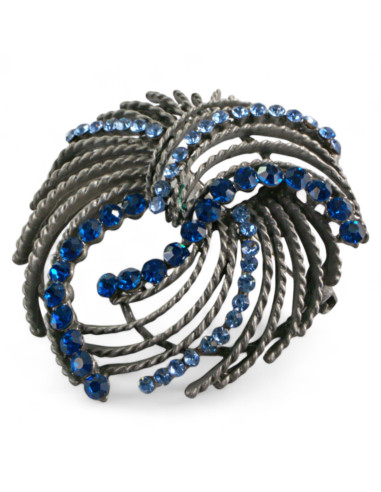 BROSZKA BROSZA GRAFITOWY ANIELSKI WŁOS Z...