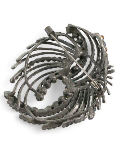 BROSZKA BROSZA GRAFITOWY ANIELSKI WŁOS Z...