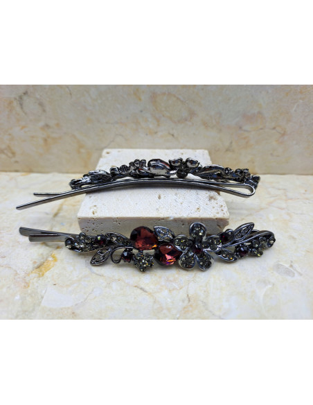 Wsuwka do włosów KWIATEK Z KRYSZTAŁEM ZESTAW 2 SZT. Lolita Accessories