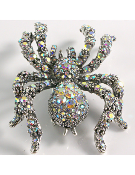 BROSZKA BROSZA PAJĄK Z KAMIENIAMI  CRYSTAL AB LOLITA AKCESORIA