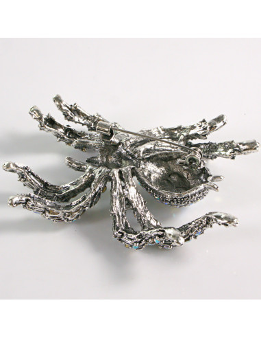 BROSZKA BROSZA PAJĄK Z KAMIENIAMI  CRYSTAL AB...