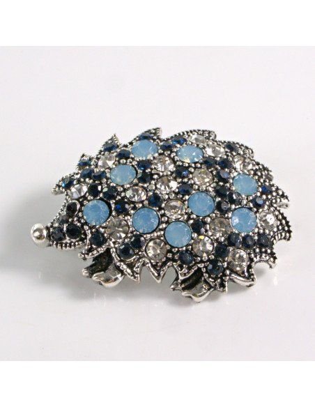 BROSZKA BROSZA NIEBIESKI JEŻ JEŻYK Z  KAMIENIAMI  LOLITA AKCESORIA