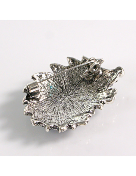 BROSZKA BROSZA SZARY  JEŻ JEŻYK Z KAMIENIAMI  LOLITA AKCESORIA