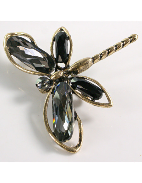 BROSZKA BROSZA OWAD SZARA WAŻKA  LOLITA AKCESORIA