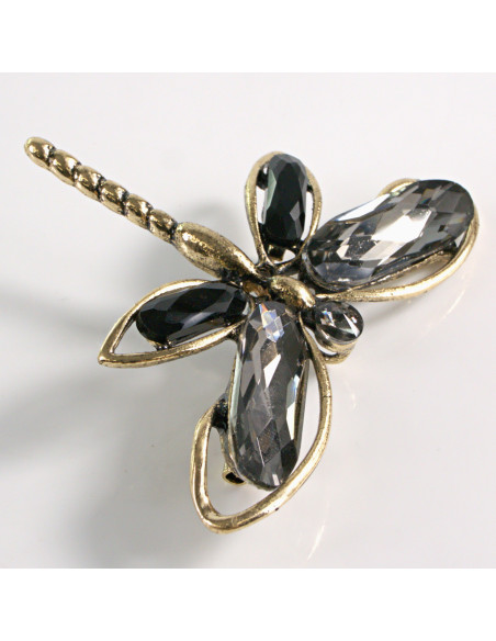 BROSZKA BROSZA OWAD SZARA WAŻKA  LOLITA AKCESORIA