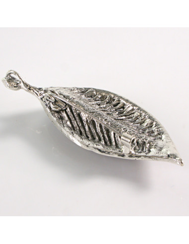 BROSZKA BROSZA LIŚĆ LISTEK Z KOLOROWYMI...