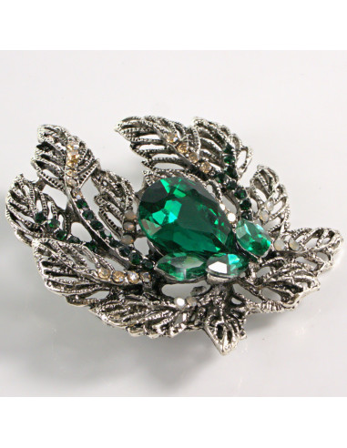 BROSZKA BROSZA ZIELONY KWIAT WIĄZANKA LOLITA...