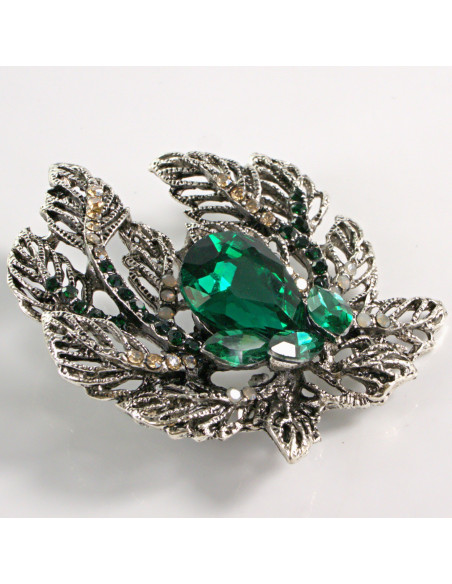 BROSZKA BROSZA ZIELONY KWIAT WIĄZANKA LOLITA AKCESORIA