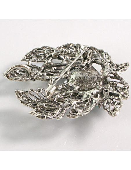 BROSZKA BROSZA ZIELONY KWIAT WIĄZANKA LOLITA AKCESORIA