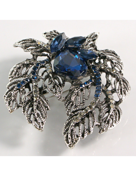 BROSZKA BROSZA NIEBIESKI KWIAT WIĄZANKA LOLITA AKCESORIA