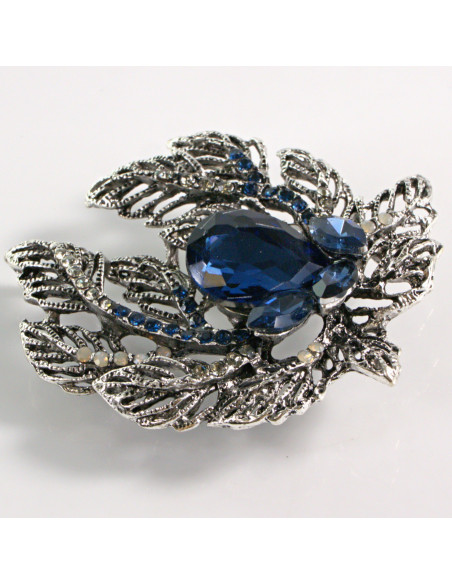 BROSZKA BROSZA NIEBIESKI KWIAT WIĄZANKA LOLITA AKCESORIA