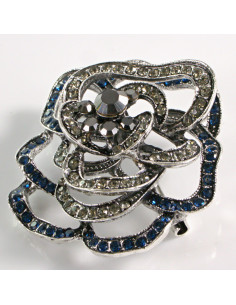 BROSZKA BROSZA AŻUROWA RÓŻA VINTAGE KOLOROWA   LOLITA...