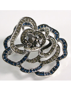 BROSZKA BROSZA AŻUROWA RÓŻA VINTAGE KOLOROWA   LOLITA... 2