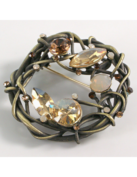 BROSZKA BROSZA GALERYJNA ELEGANCKI WIENIEC WIANEK LOLITA AKCESORIA