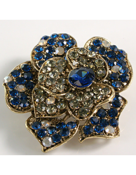 BROSZKA BROSZA DUŻY KWIAT RÓŻA VINTAGE LOLITA AKCESORIA