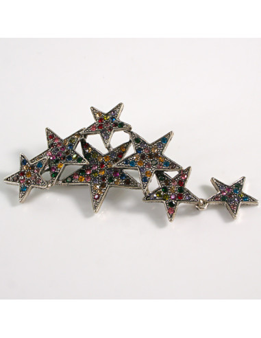 BROSZKA BROSZA GWIAZDY GWIAZDKI KOLOROWE...