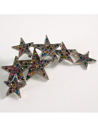 BROSZKA BROSZA GWIAZDY GWIAZDKI KOLOROWE...