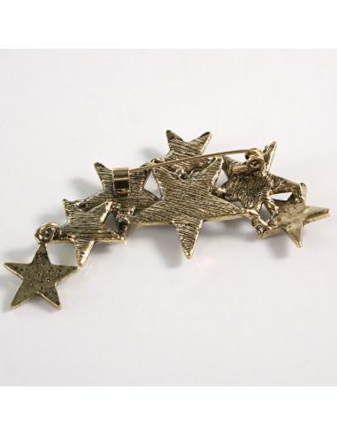 BROSZKA BROSZA GWIAZDY GWIAZDKI GRAFITOWE...