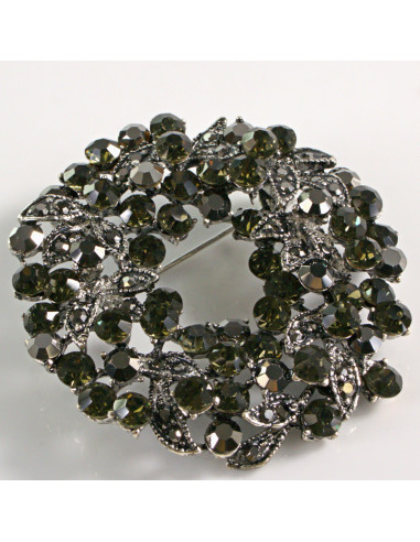 BROSZKA BROSZA VINTAGE WIENIEC GRAFITOWE...