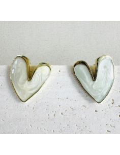 Kolczyki SERCE SERDUSZKO BOHO Lolita Accessories srebrny...