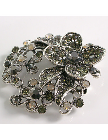 BROSZKA BROSZA DUŻA ROZETA WIENIEC Z KWIATEM...