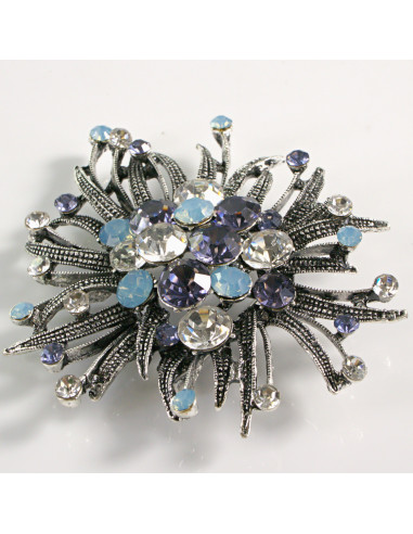 BROSZKA BROSZA DUŻA ROZETA WIENIEC Z KWIATEM...