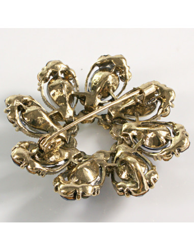 BROSZKA BROSZA ROZETA WIENIEC Z RÓŻYCZKAMI...