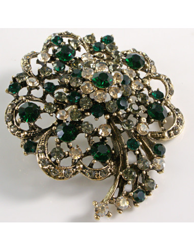 BROSZKA BROSZA DUŻA ROZETA WIENIEC Z KWIAT...