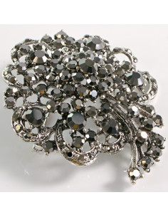 BROSZKA BROSZA DUŻA ROZETA WIENIEC Z KWIAT VINTAGE...
